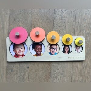 Lovevery wooden faces puzzle circle of friends